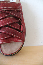 Dr. Martens Vintage Chunky Red Strappy Sandals | Size 5