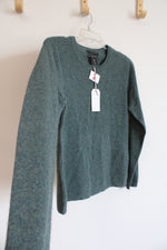 NEW Tahari Green Cashmere Sweater | L