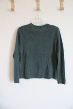 NEW Tahari Green Cashmere Sweater | L