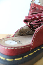 Dr. Martens Vintage Chunky Red Strappy Sandals | Size 5