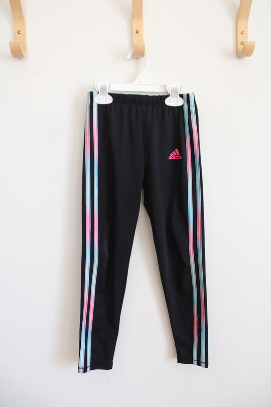Adidas Black Colorful Stripe Leggings