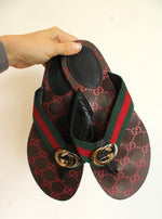 Gucci Kika Interlocking G Web Sandal | Size 39 1/2 (9.5)