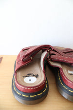 Dr. Martens Vintage Chunky Red Strappy Sandals | Size 5