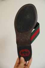 Gucci Kika Interlocking G Web Sandal | Size 39 1/2 (9.5)