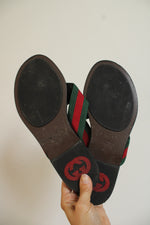 Gucci Kika Interlocking G Web Sandal | Size 39 1/2 (9.5)