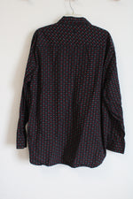 Roca Wear Black Red Print Button Down Shirt | 3XL