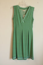 NEW Max Studio Green Multi Pattern Sleeveless Dress | M