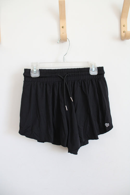 Justice Black Athletic Shorts | Youth M (10)