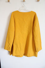 Talbots Wool Blend Mustard Yellow Lightweight Coat | 20W