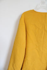 Talbots Wool Blend Mustard Yellow Lightweight Coat | 20W