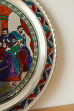 Miro David Hand Made Silver Plated "Last Supper" Wall Plate