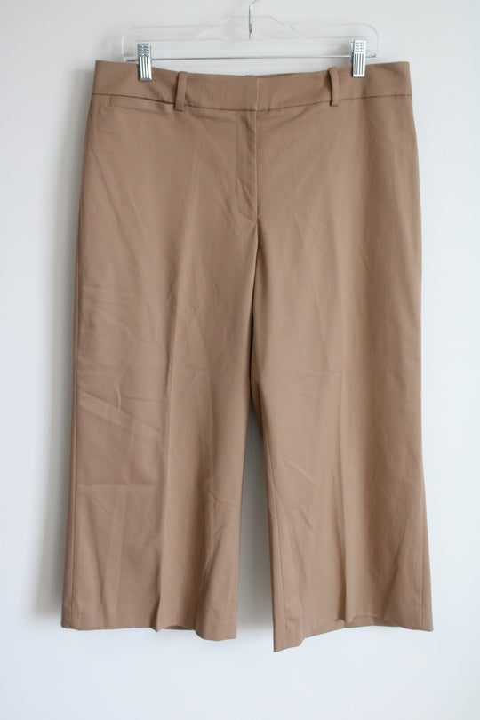 NEW White House Black Market Brown Crop Pants | 12 Crop