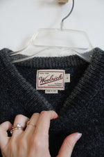 Woolrich Vintage Gray & Navy Knit Sweater | L