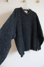 Woolrich Vintage Gray & Navy Knit Sweater | L