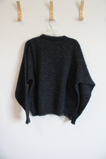 Woolrich Vintage Gray & Navy Knit Sweater | L