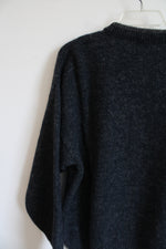 Woolrich Vintage Gray & Navy Knit Sweater | L
