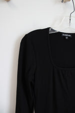 NEW Bebe Black Ribbed Long Sleeved Dress | S