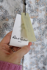 NEW Robert Graham White Gordonia Multi Co9lored Button Down Shirt | M