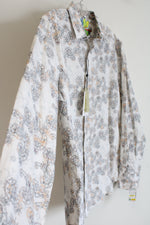 NEW Robert Graham White Gordonia Multi Co9lored Button Down Shirt | M