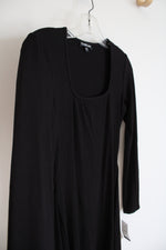 NEW Bebe Black Ribbed Long Sleeved Dress | S