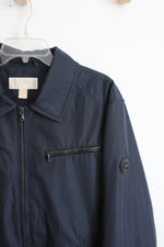 MICHAEL Michael Kors Navy Bomber Jacket | L