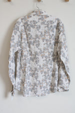 NEW Robert Graham White Gordonia Multi Co9lored Button Down Shirt | M