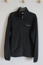 Columbia Gray Fleece Zip Up Jacket | M