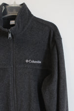 Columbia Gray Fleece Zip Up Jacket | M