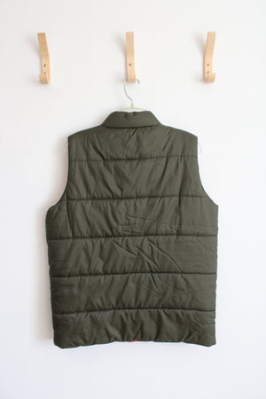 Penfield Green Orange Lined Puffer Vest | M