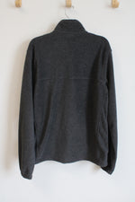 Columbia Gray Fleece Zip Up Jacket | M