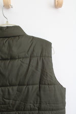 Penfield Green Orange Lined Puffer Vest | M