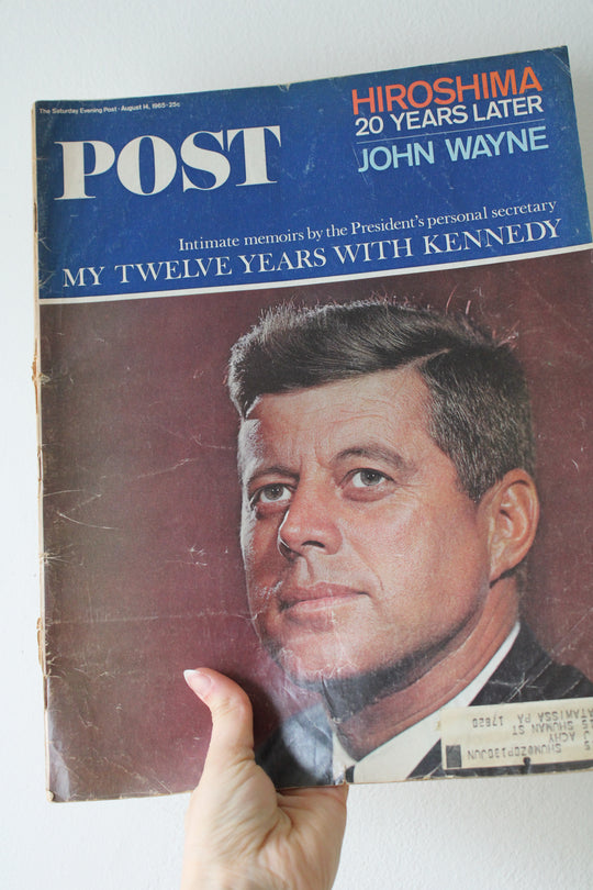 The Saturday Evening Post My Twelve Years With Kennedy August 14th 1965 Magazine