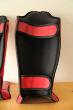 Fairtex SP5 Competition Size Large Red Shin Guards
