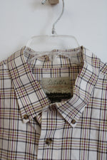 Cabela's Tan Plaid Button Down Shirt | 2XL Tall