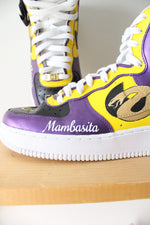 Nike Air Force 1 Kobe & Gigi Bryant Custom Hand Painted High Top Sneakers | Size 9