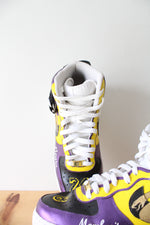Nike Air Force 1 Kobe & Gigi Bryant Custom Hand Painted High Top Sneakers | Size 9