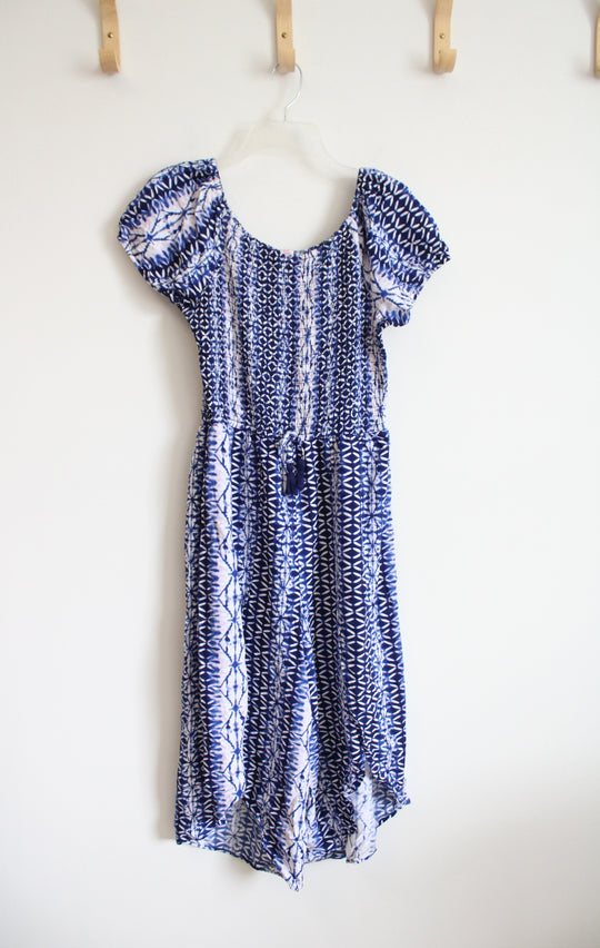 Justice Blue & White Patterned Jumpsuit | Youth 18