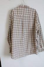 Cabela's Tan Plaid Button Down Shirt | 2XL Tall