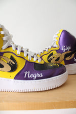 Nike Air Force 1 Kobe & Gigi Bryant Custom Hand Painted High Top Sneakers | Size 9