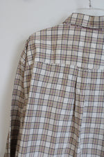 Cabela's Tan Plaid Button Down Shirt | 2XL Tall