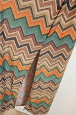 NEW New York & Company Multicolor Chevron Metallic Knit Sleeveless Dress | M