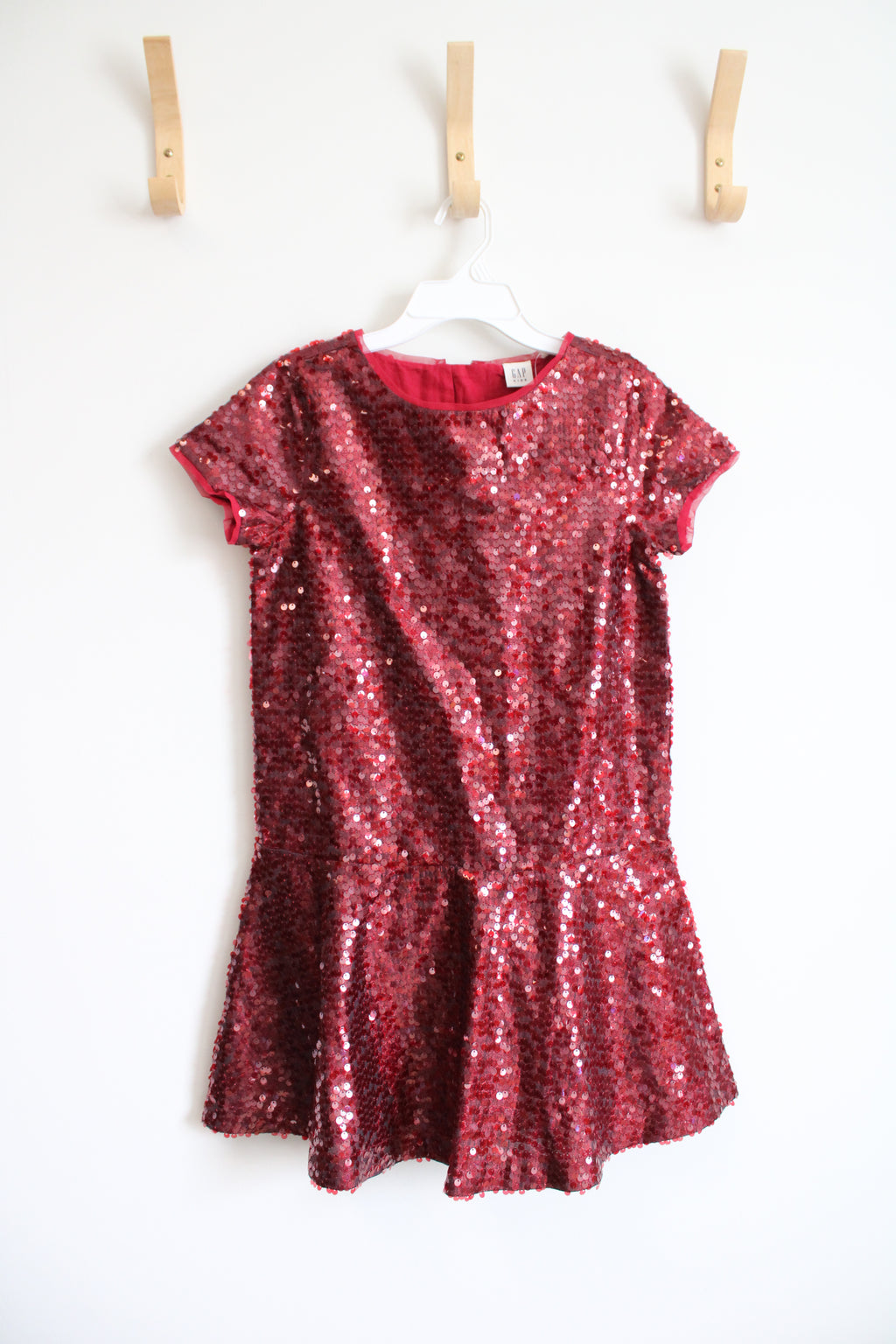 NEW Gap Kids Red Sequined Dress | Youth 10