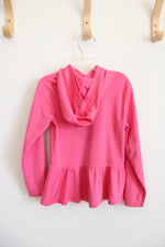 Adidas Regular Fit Pink Heart Hooded Long Sleeved Shirt | Youth 5