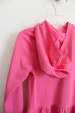 Adidas Regular Fit Pink Heart Hooded Long Sleeved Shirt | Youth 5