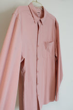 01. Algo Performance Stretch Rose Tan Button Down Water Repellant Shirt | XL