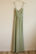 NEW Levkoff Pistachio Green Solid Sleeveless Maxi Dress | 8