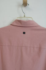 01. Algo Performance Stretch Rose Tan Button Down Water Repellant Shirt | XL