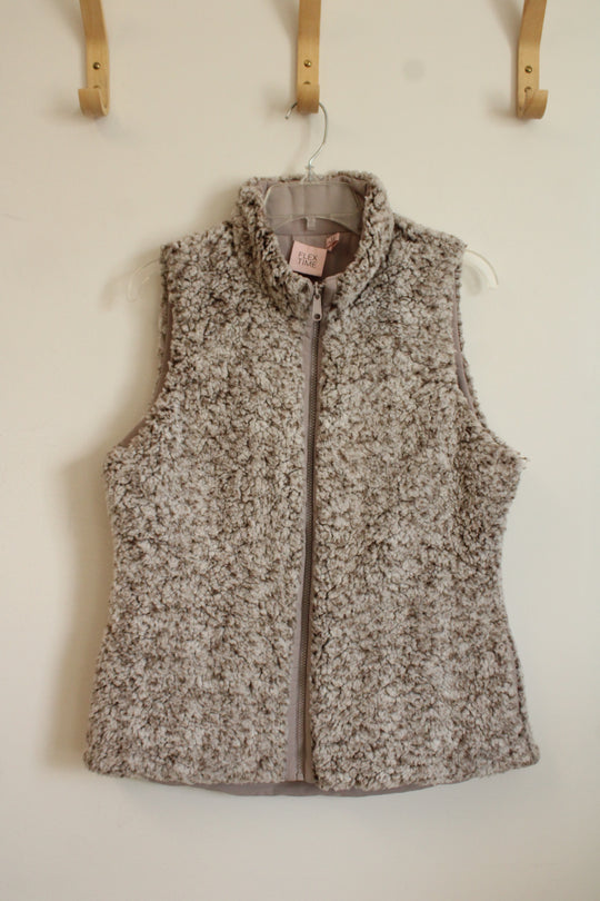 Flex Time Tan Sherpa Vest | M