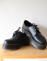 Dr. Martens Black 1461 Quad Platform Black Shoes | Size 8M/9L