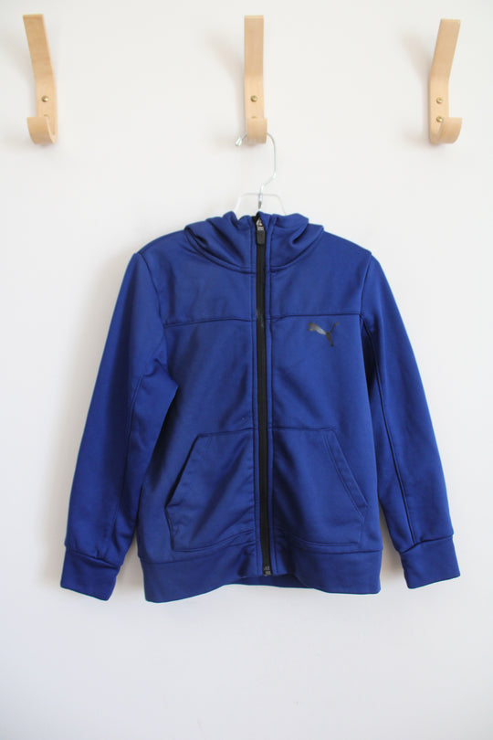 Puma Blue & Black Full Zip Jacket | Youth 5